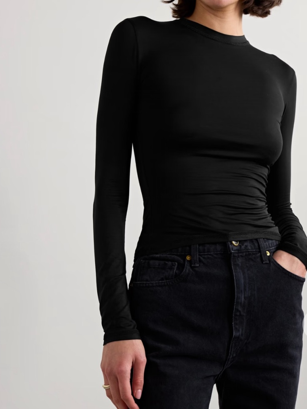 Cynthia Rowley Black Long Sleeve Shirt